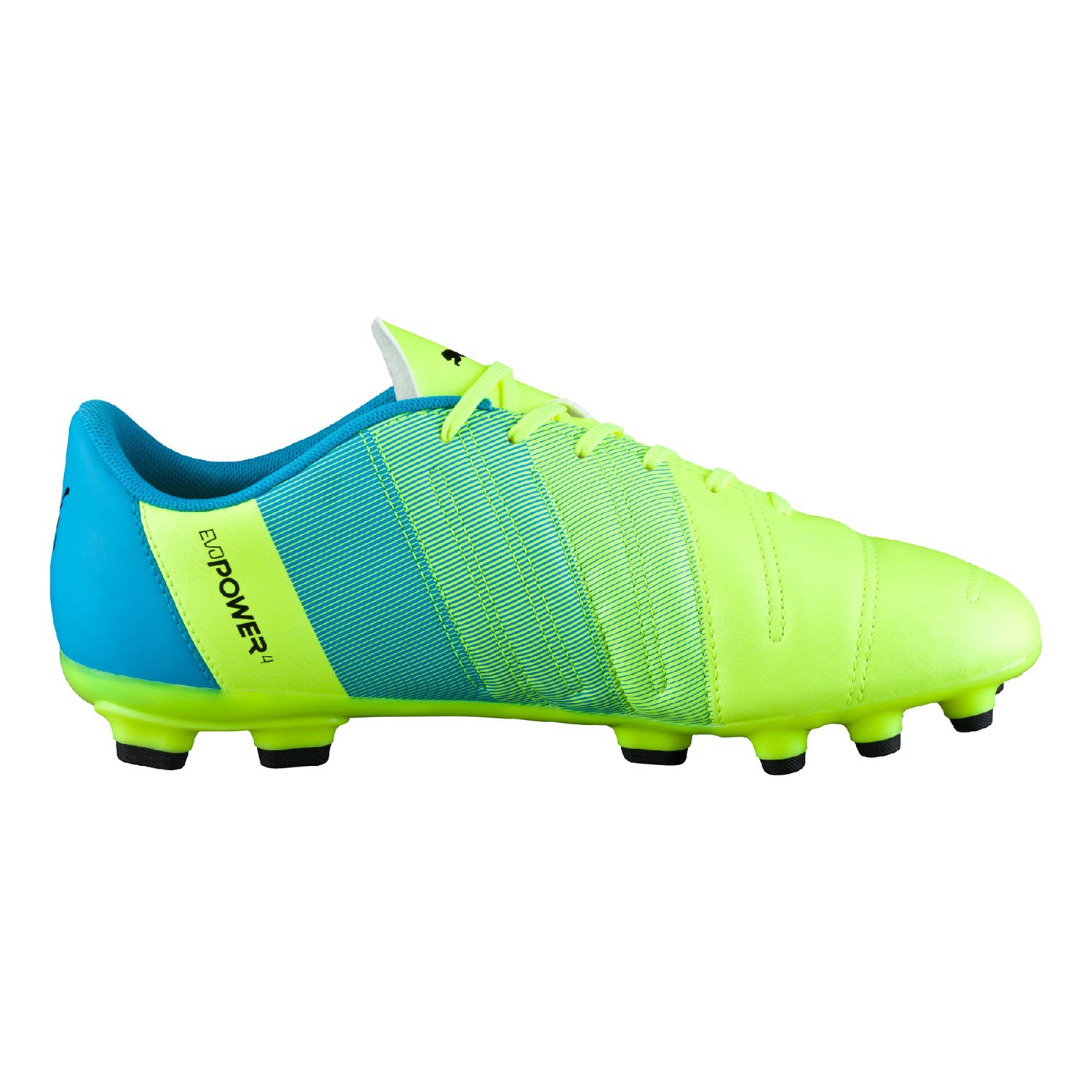 Puma evoPOWER 4.3 AG Football Boots, Yellow/Blue