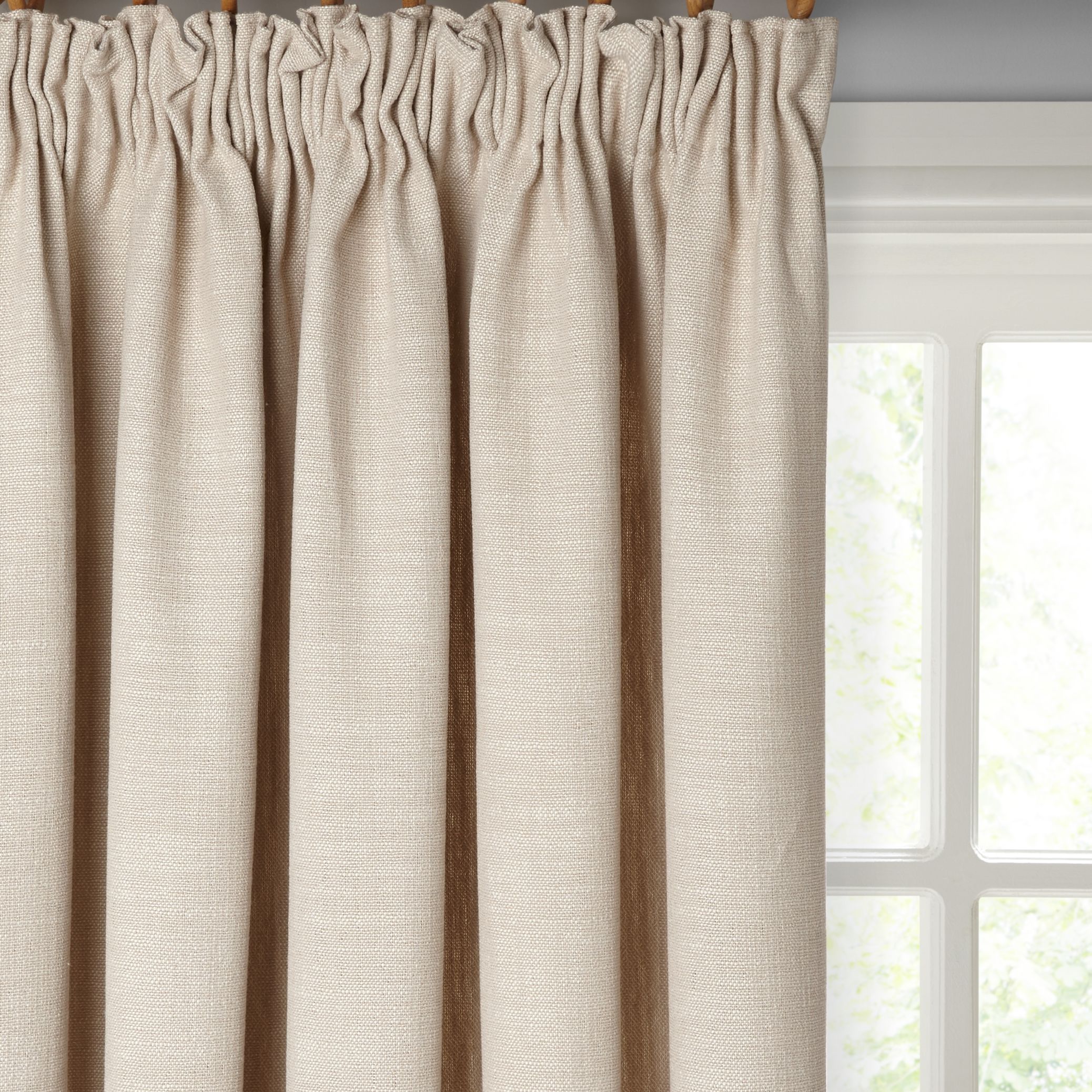 Croft Collection Skye Pair Lined Pencil Pleat Curtains At John