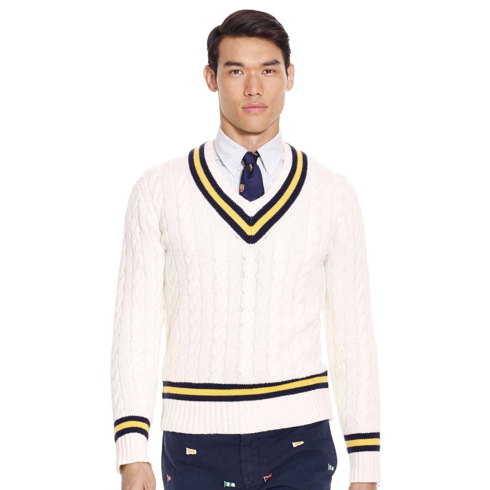 ralph lauren cotton cricket sweater