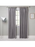 John Lewis Padstow Stripe Weave Pair Lined Pencil Pleat Curtains