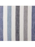 John Lewis Penzance Stripe Weave Pair Lined Eyelet Curtains