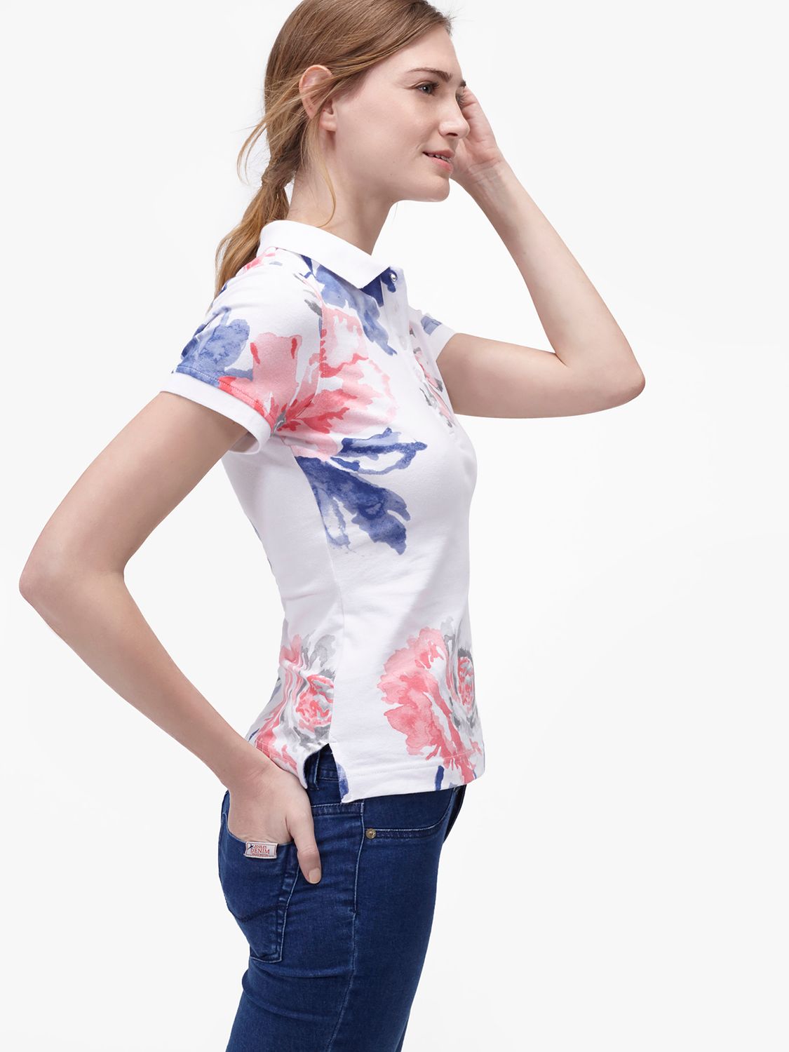 ladies patterned polo shirts
