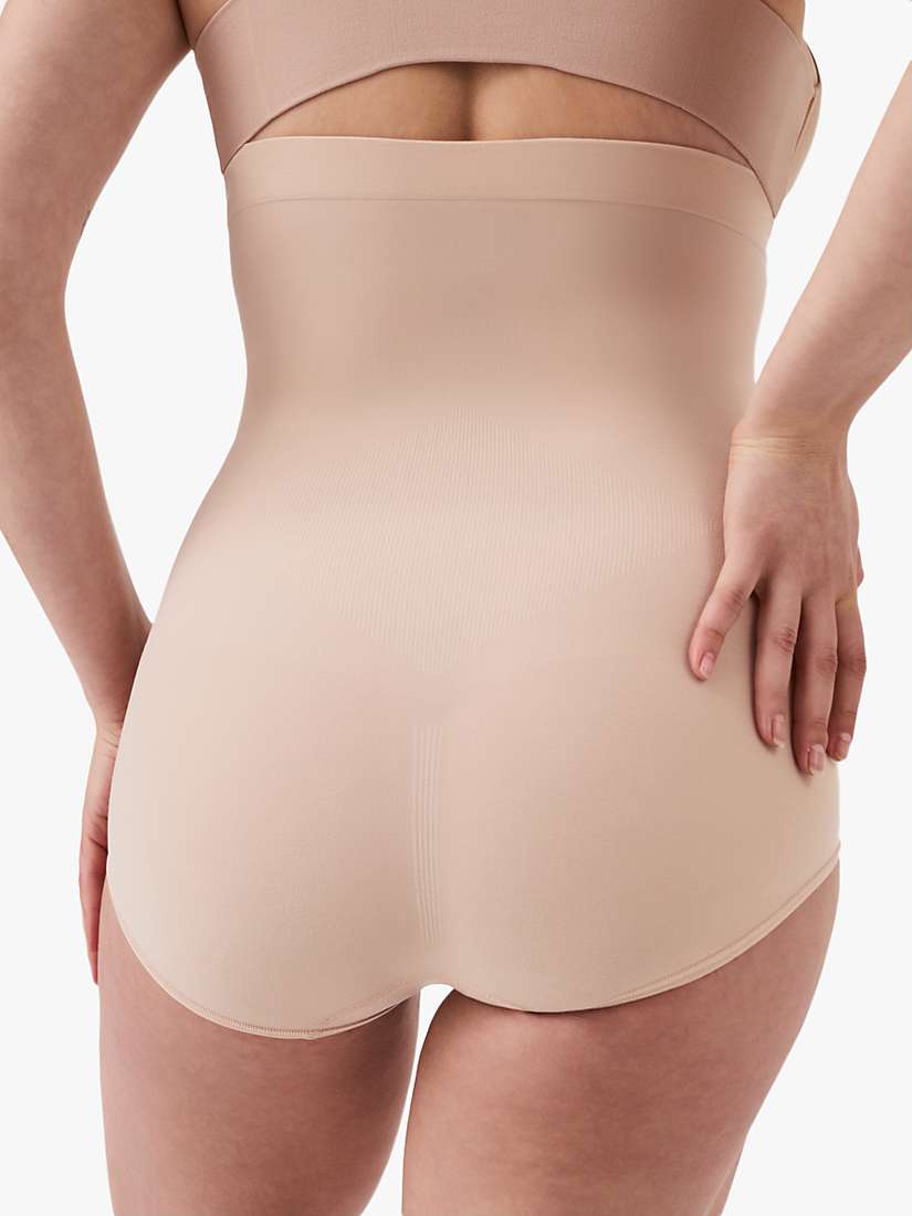 Spanx Higher Power Pants, Soft Nude at John Lewis & Partners