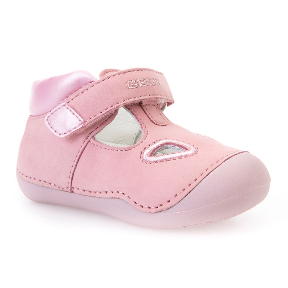 Geox Children's Titum Baby Rip-Tape Shoes, Pink