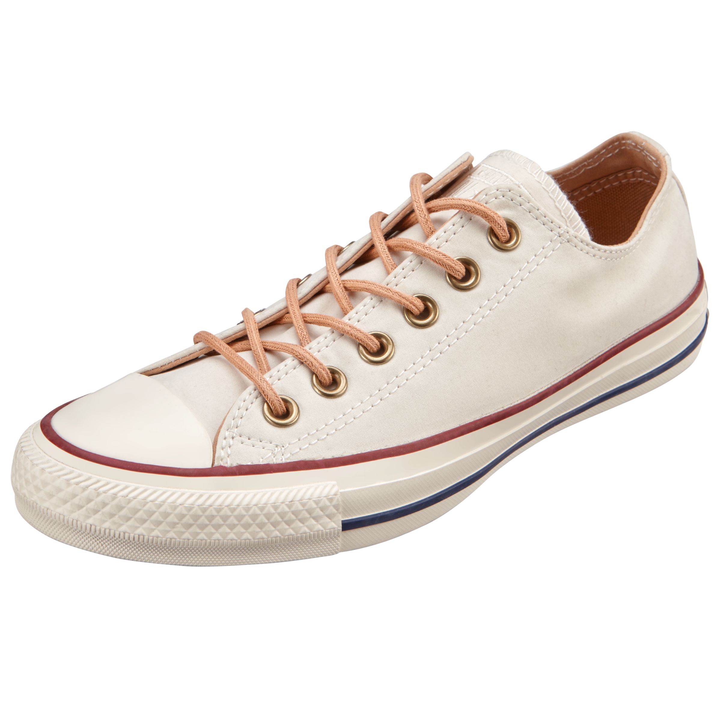 womens converse khaki all star peached ox trainers