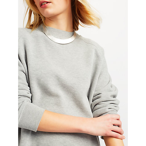 Buy Samsoe & Samsoe Aphia Sweatshirt, Grey Melange | John Lewis