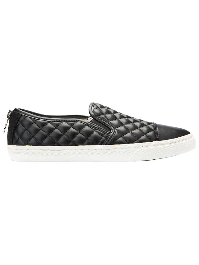 Geox New Club Material Slip On Trainers | Black at John Lewis & Partners
