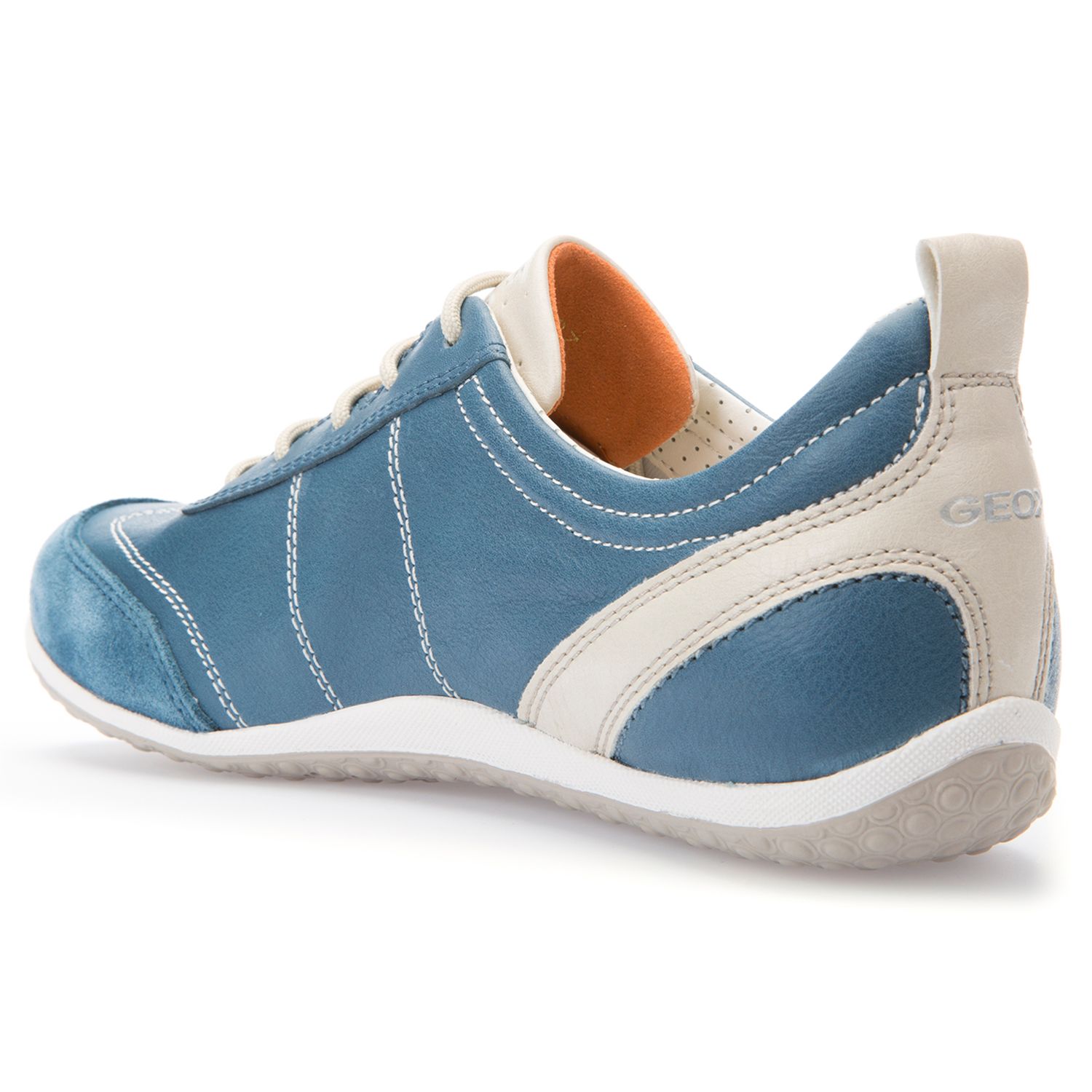 Buy Geox Vega Leather Lace Up Trainers | John Lewis