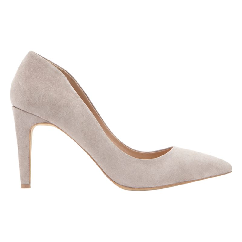 Rainbow Club Harper Satin Pointed Court Shoes, Ivory at John Lewis