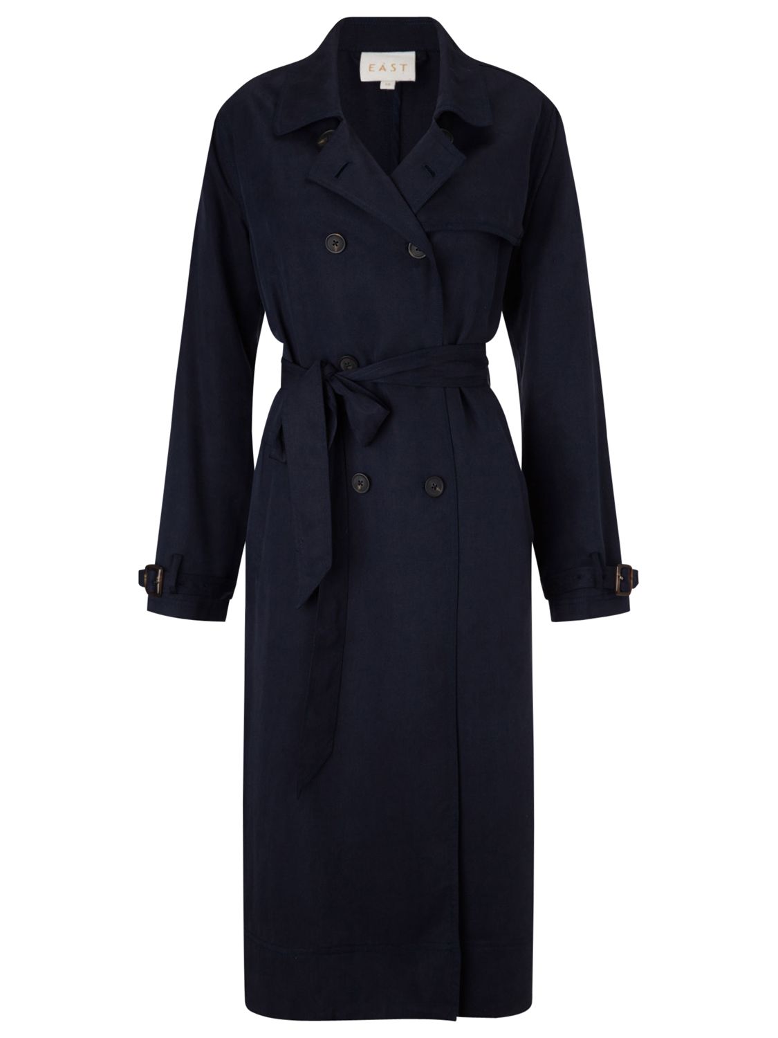 East Tencel Trench Coat, Ink at John Lewis & Partners