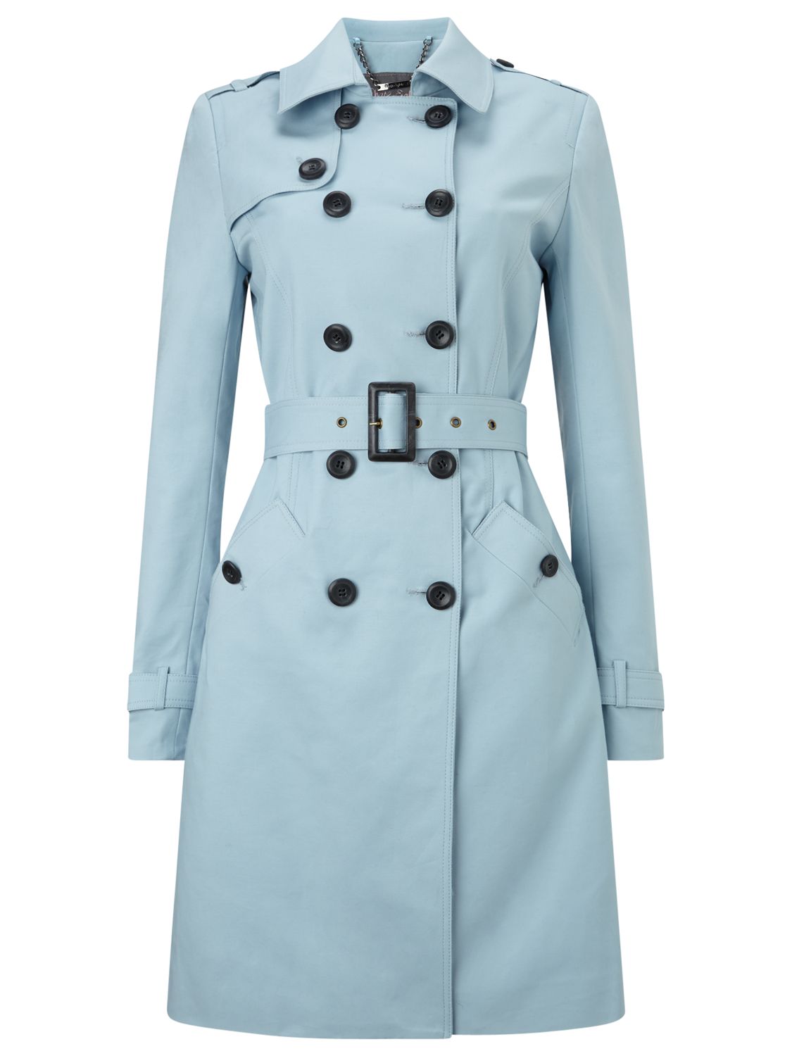 Phase Eight Tabatha Trench Coat, Baby Blue at John Lewis & Partners