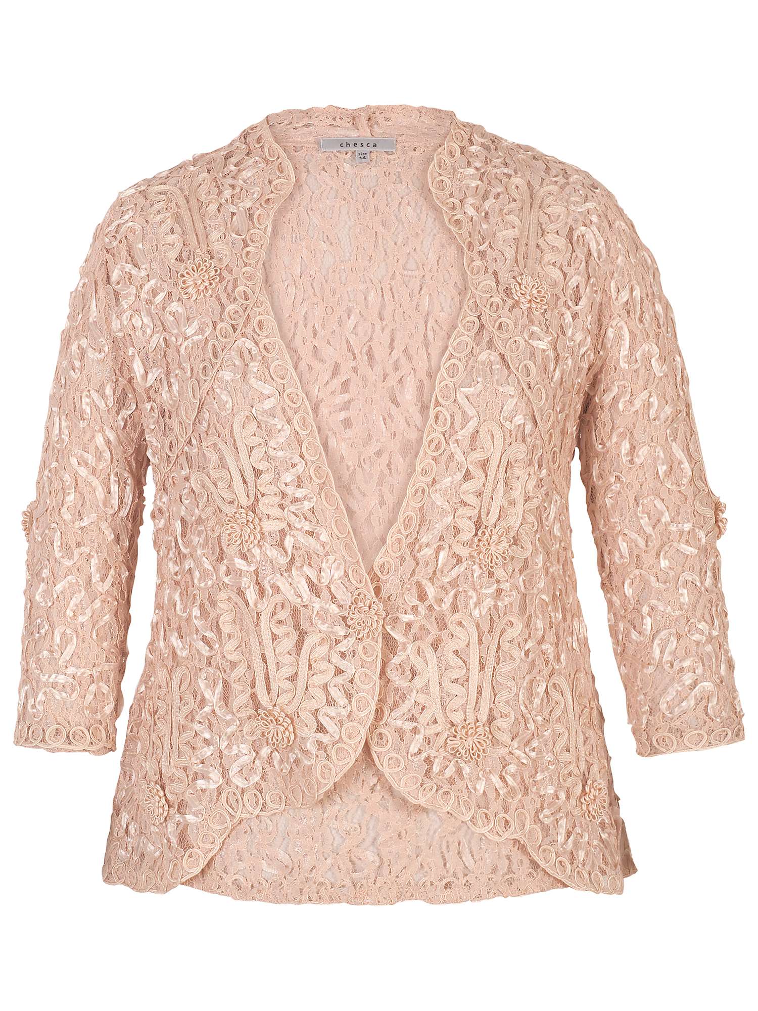 Buy Chesca Cornelli Trimmed Lace Jacket Online at johnlewis.com