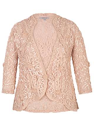 Chesca Cornelli Trimmed Lace Jacket