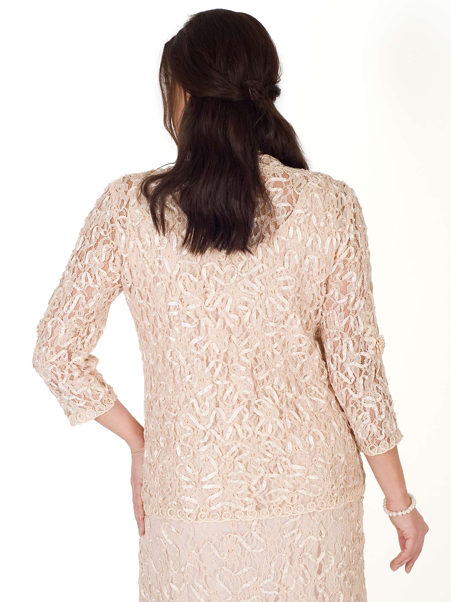 Buy Chesca Cornelli Trimmed Lace Jacket Online at johnlewis.com