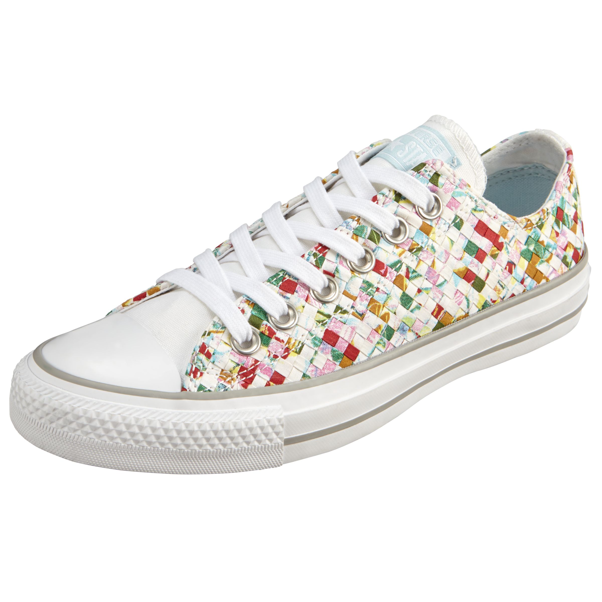 Converse Chuck Taylor All Star Ox Woven Print Trainers, Multi at John Lewis  \u0026 Partners