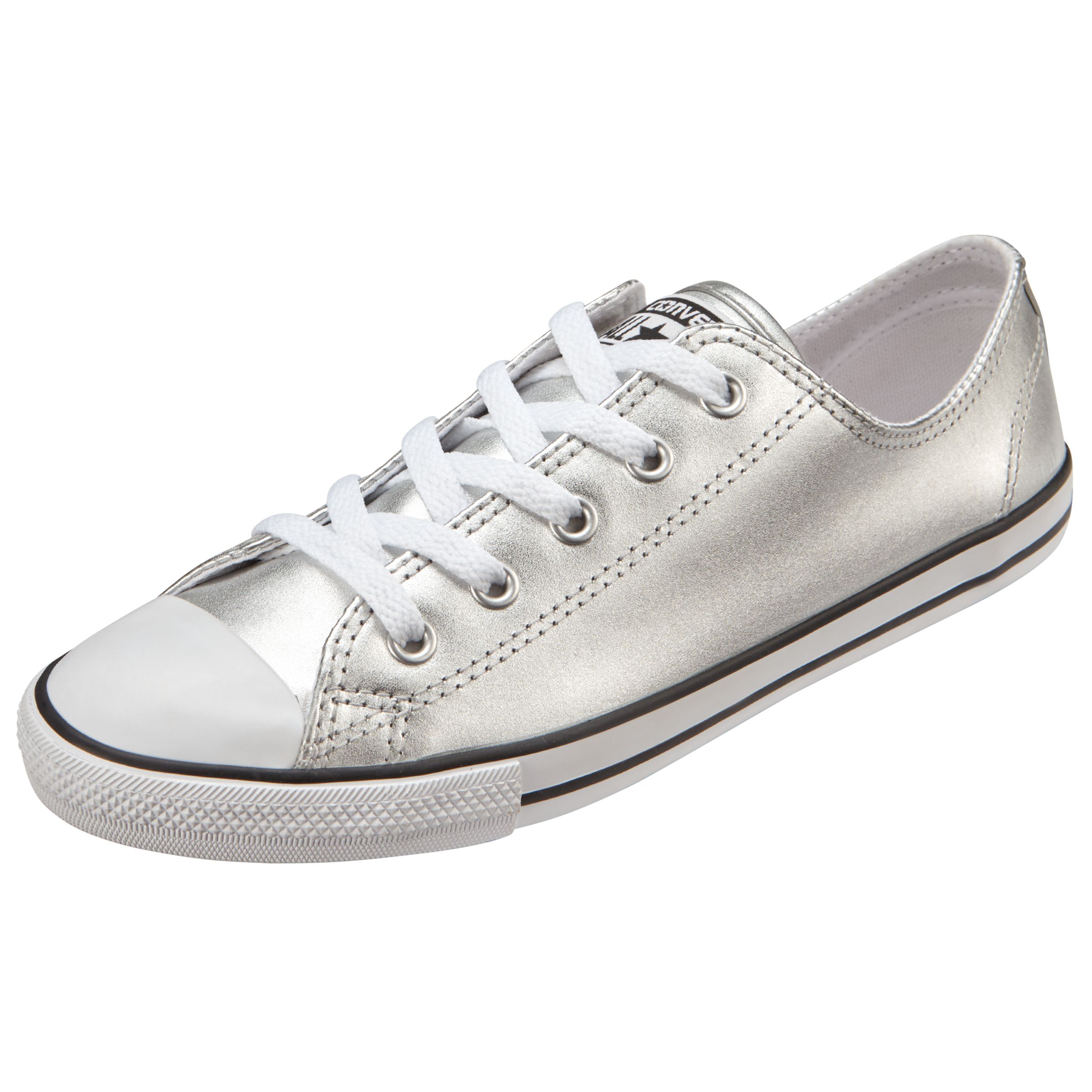 silver converse 