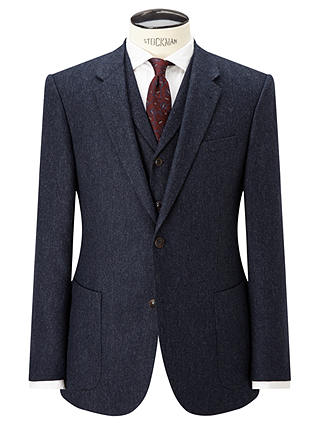 JOHN LEWIS & Co. Bennett Donegal Wool Tailored Suit Jacket, Blue