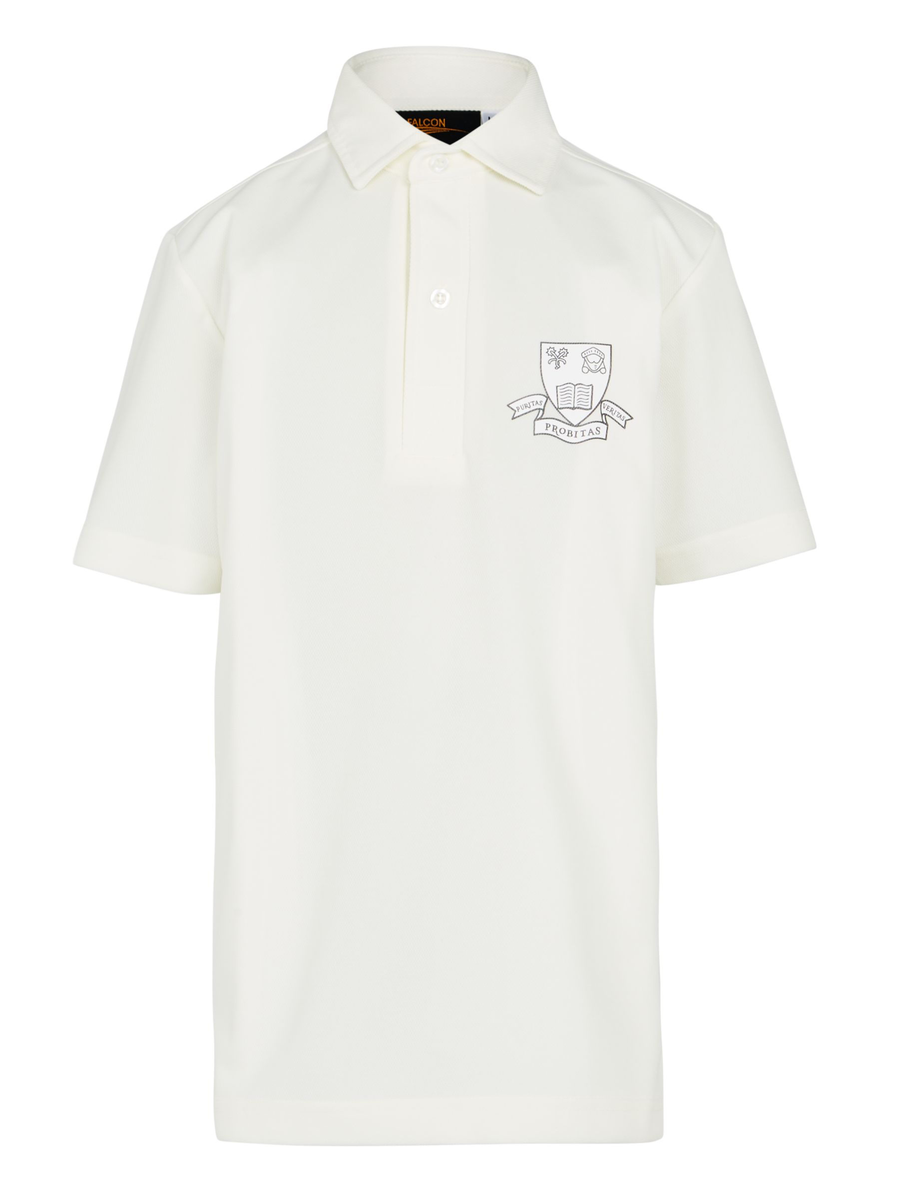 Keble Preparatory School Boys' Cricket Shirt, Cream at John Lewis ...