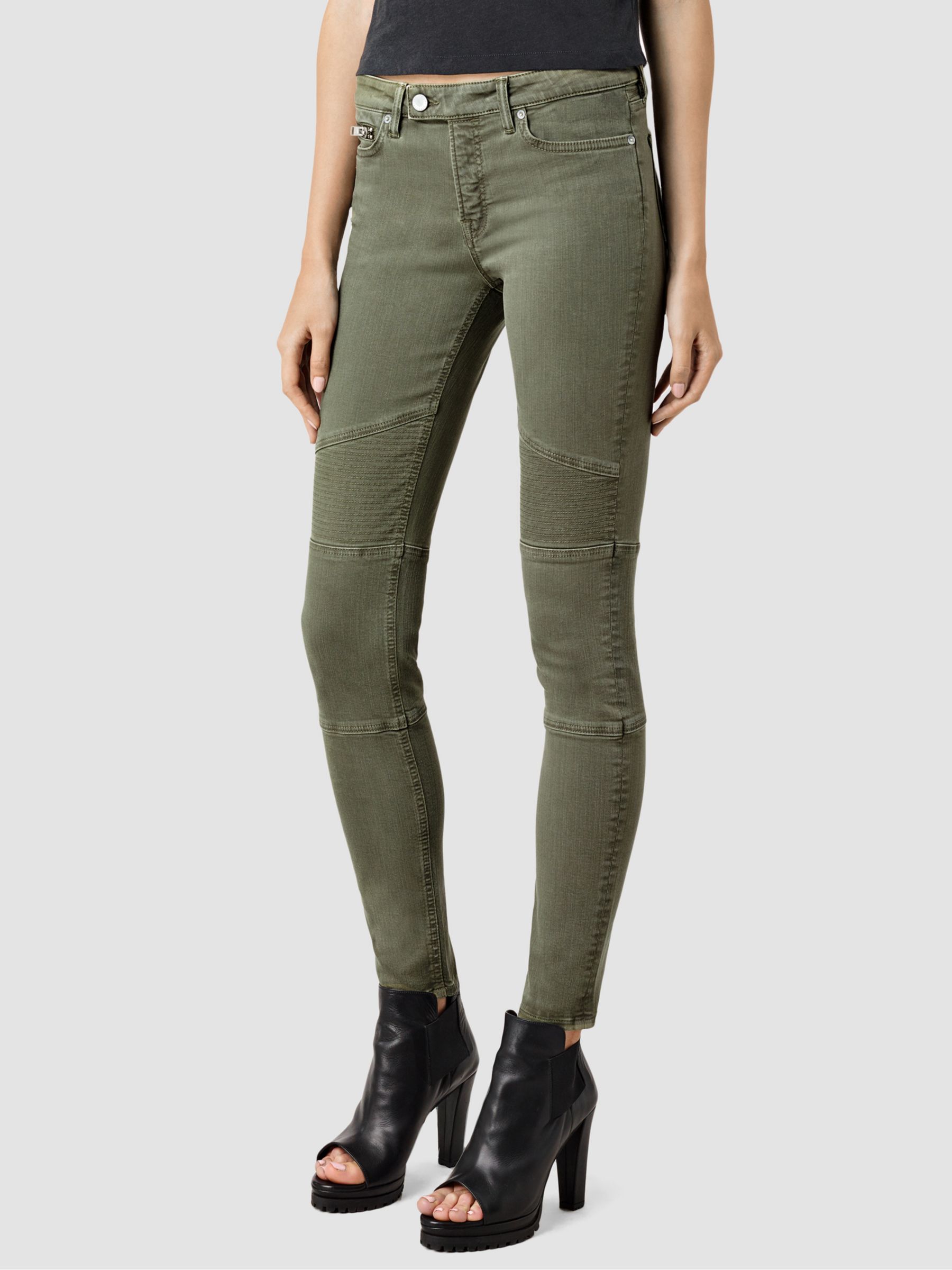 green khaki jeans womens