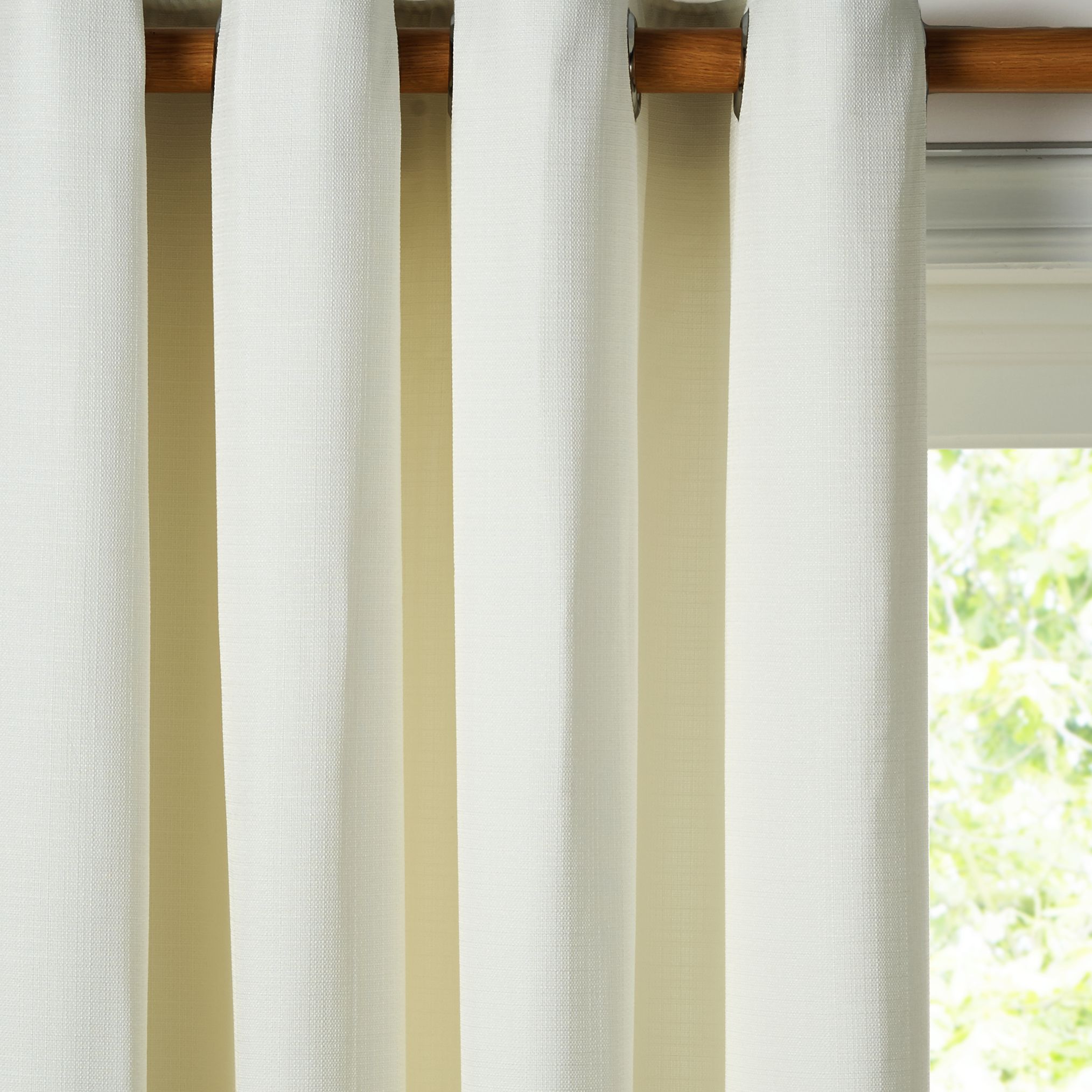 John Lewis & Partners Barathea Pair Lined Eyelet Curtains review