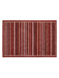 John Lewis Washable Multi Stripe Door Mat, L50 x W75cm, Red