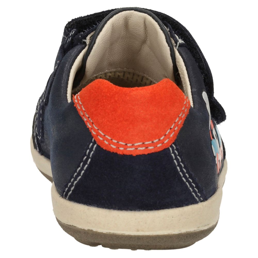 Clarks Children's Softly Tom Leather Shoes, Navy