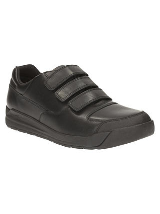 Clarks Children's Monte Lite Leather School Shoes, Black