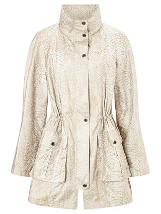 Four Seasons Embossed Parka, Taupe