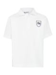 Heath House Preparatory School Unisex Polo Shirt, White