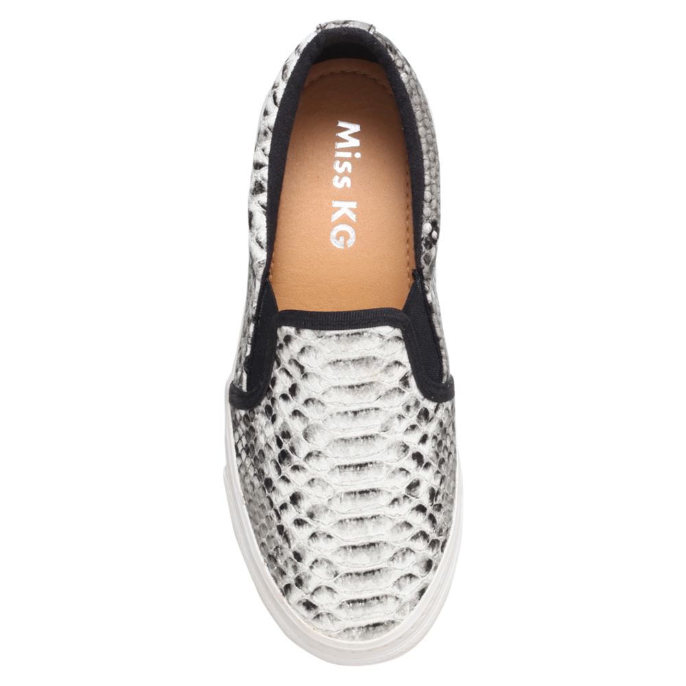 Miss KG Kellie Flat Low Top Slip On Trainers, Beige/Multi at John Lewis ...