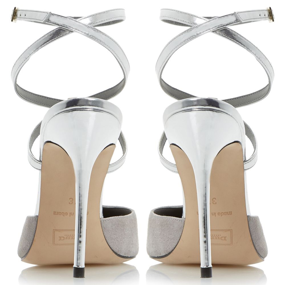 Dune Chloey Two Part Cross Strap Court Shoes