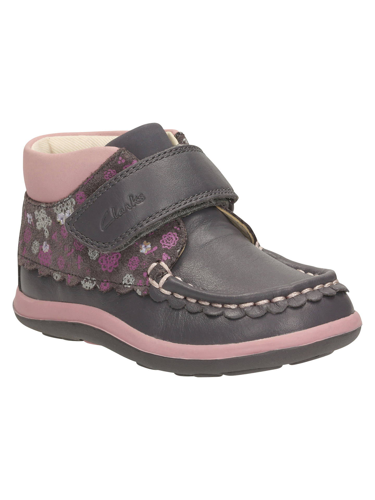 Clarks Children&#39;s Alanna Lyn Casual Shoes, Grey at John Lewis & Partners