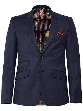 Ted Baker Gatherj Check Tailored Fit Suit Jacket, Blue