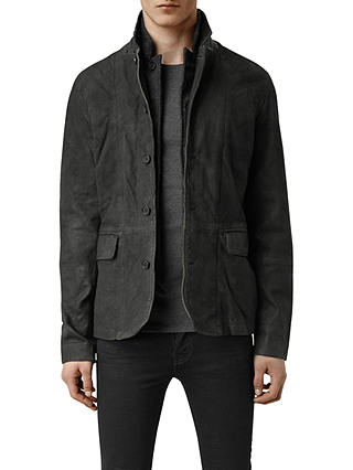 AllSaints Survey Leather Blazer Jacket