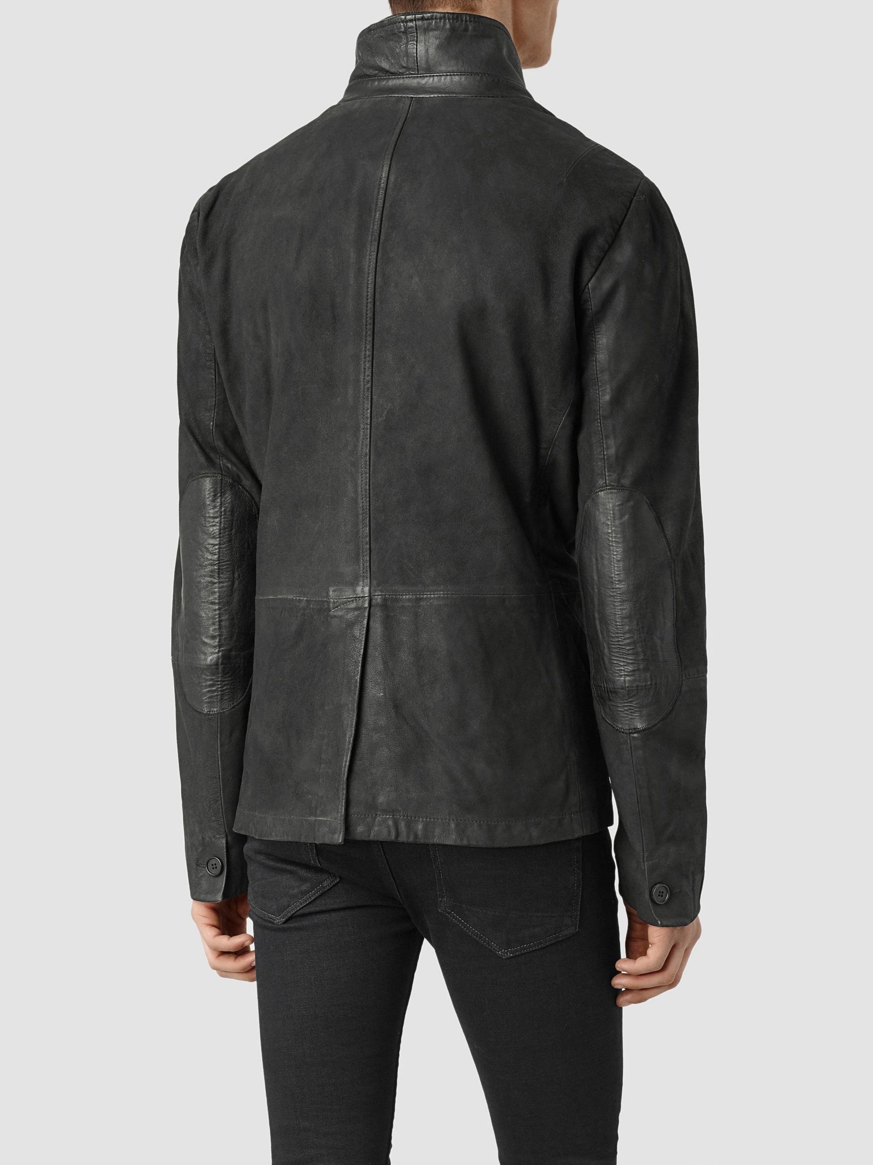 AllSaints Survey Leather Blazer Jacket