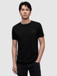 AllSaints Tonic Crew Neck T-Shirt, Jet Black