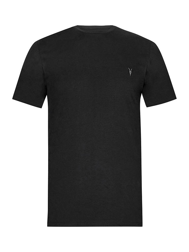 AllSaints Brace Tonic Crew Neck T-Shirt, Jet Black