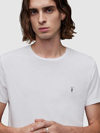 AllSaints Tonic Crew Neck T-Shirt, Optic White