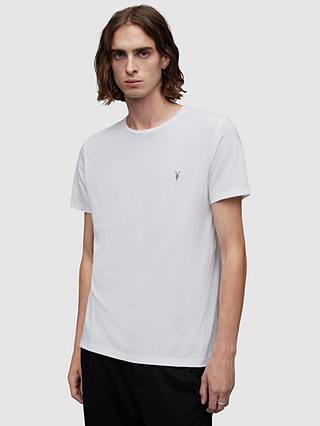 AllSaints Tonic Crew Neck T-Shirt, Optic White