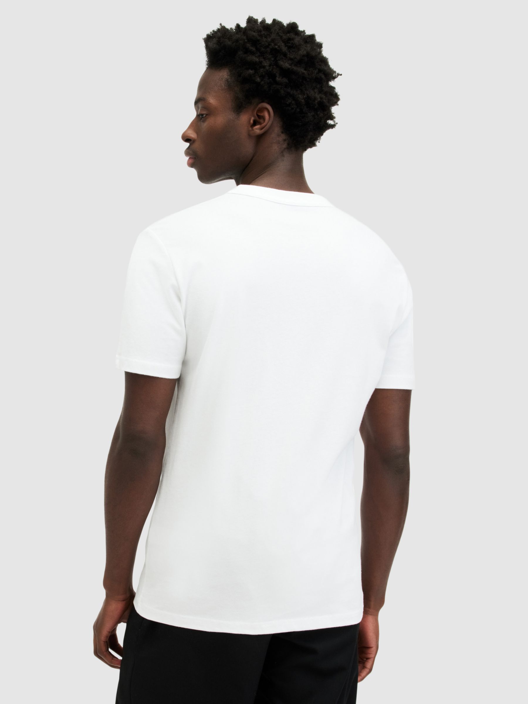 AllSaints Brace Tonic Crew Neck T-Shirt, Optic White, XS