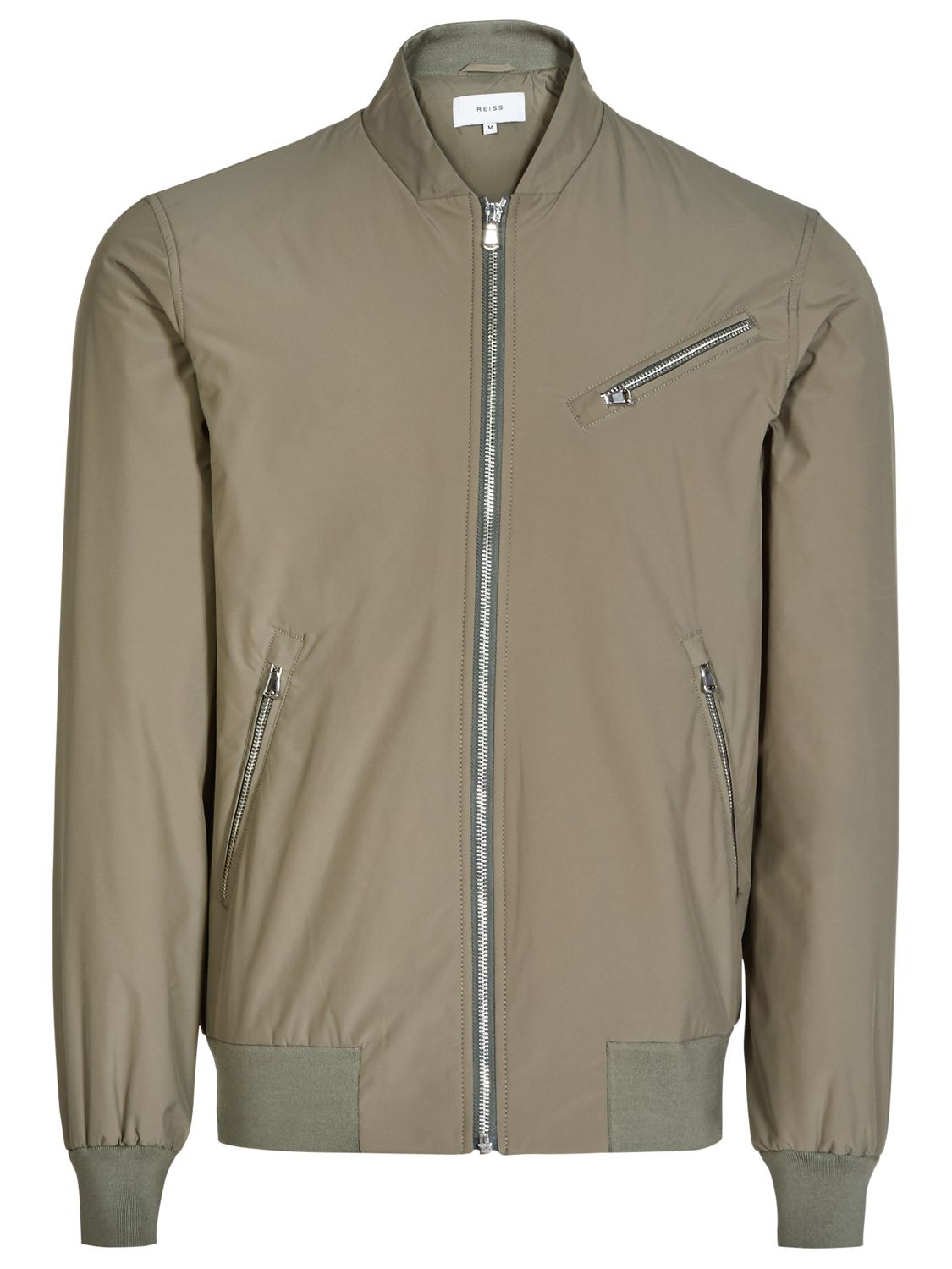 khaki zip up jacket