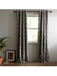 John Lewis Native Weave Pair Lined Eyelet Curtains