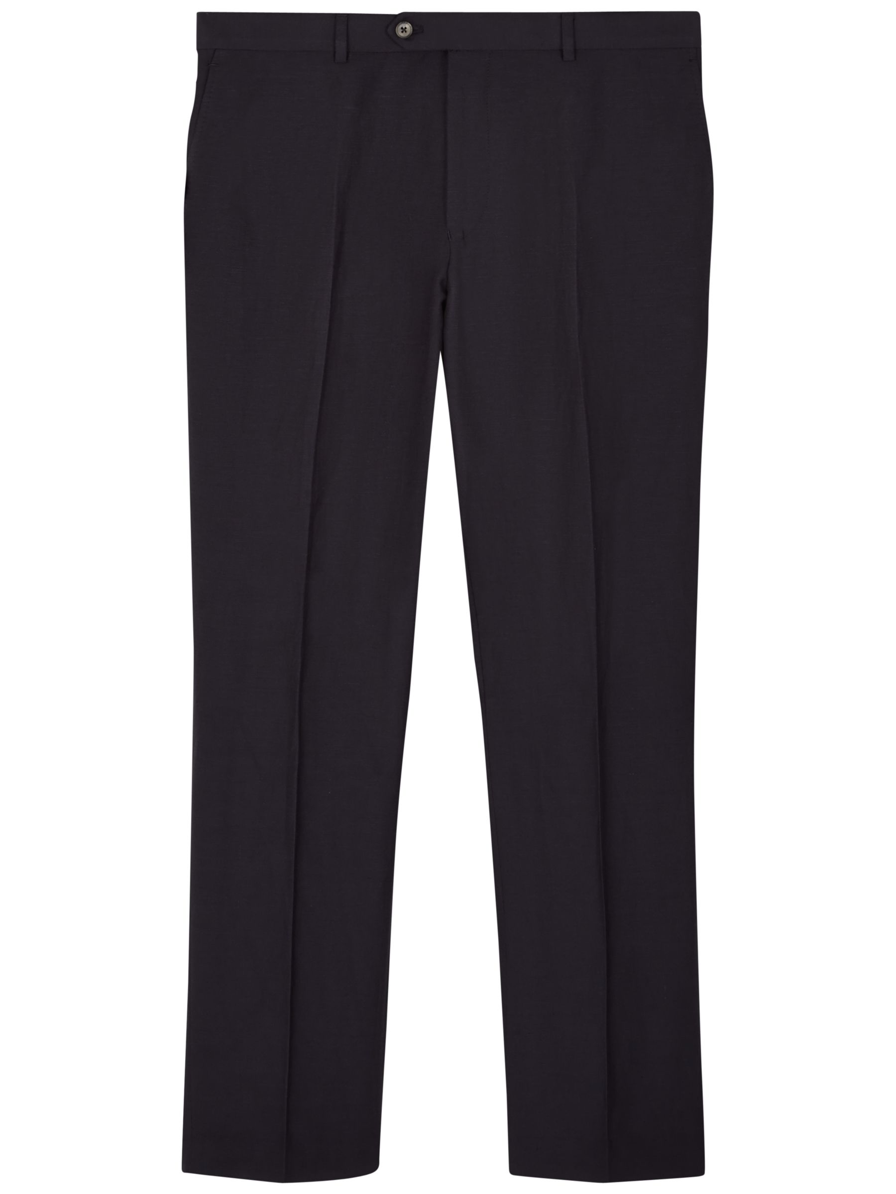 Jaeger Silk Linen Modern Suit Trousers, Navy