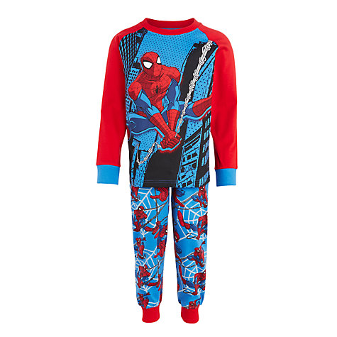 Buy Spider-Man Children's Pyjamas, Blue | John Lewis