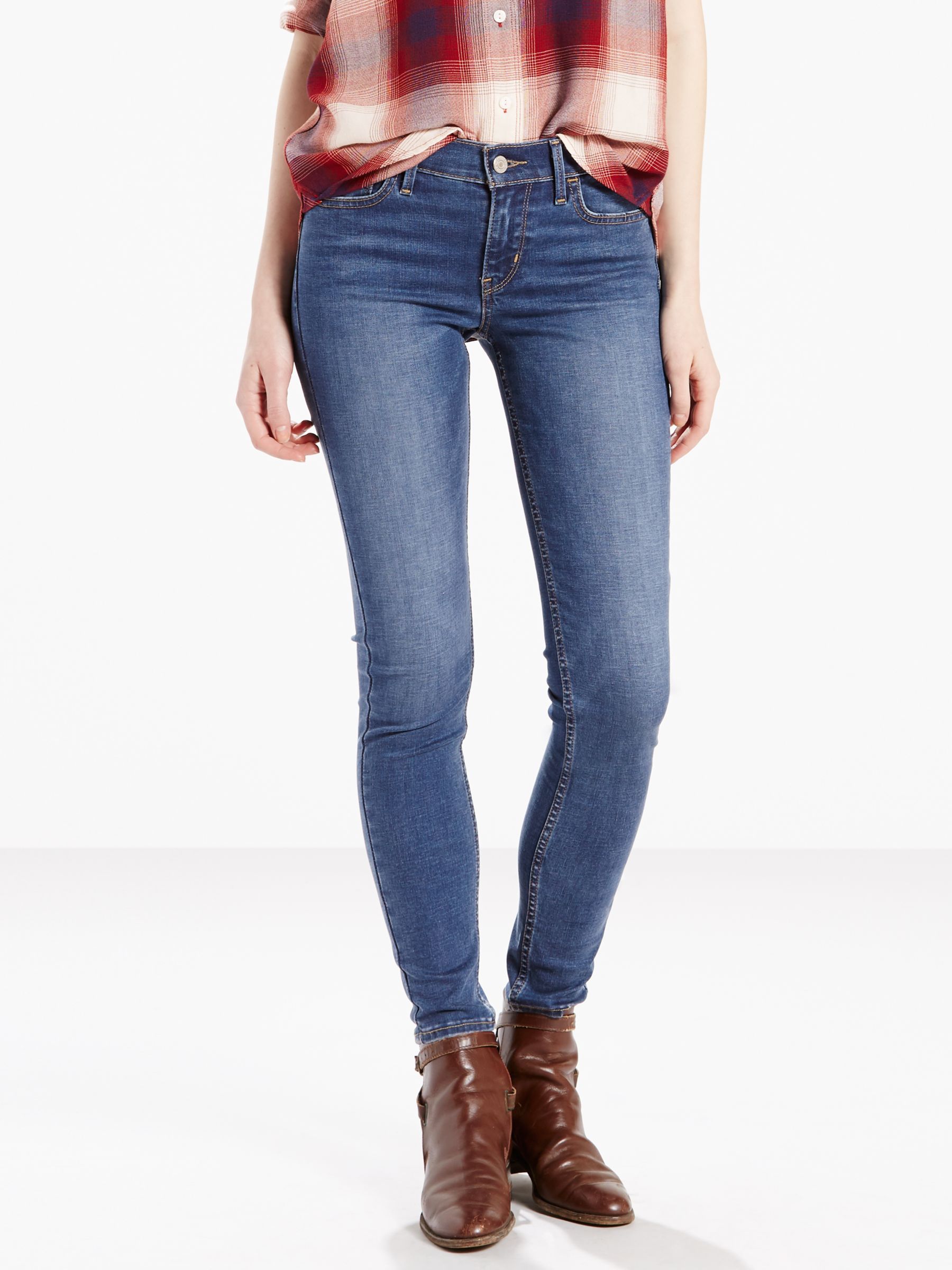 Levi's 710 Mid Rise Super Skinny Jeans, Darling Blue is no longer available  online