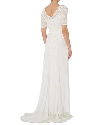 Raishma Embellished Georgette Gown, White