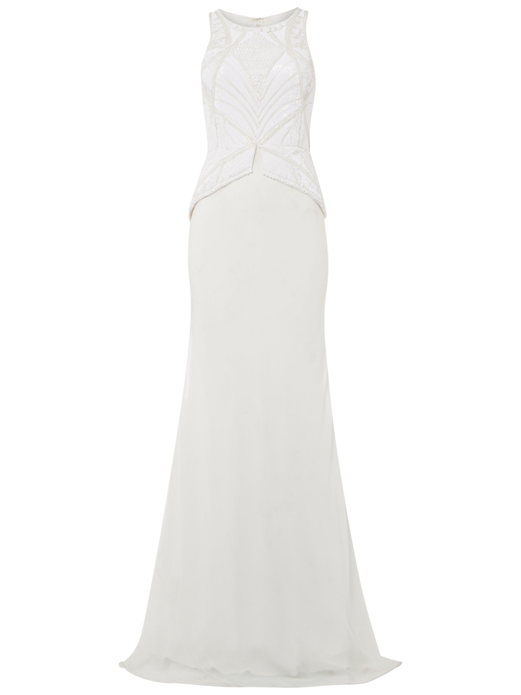 Raishma Peplum Gown, White