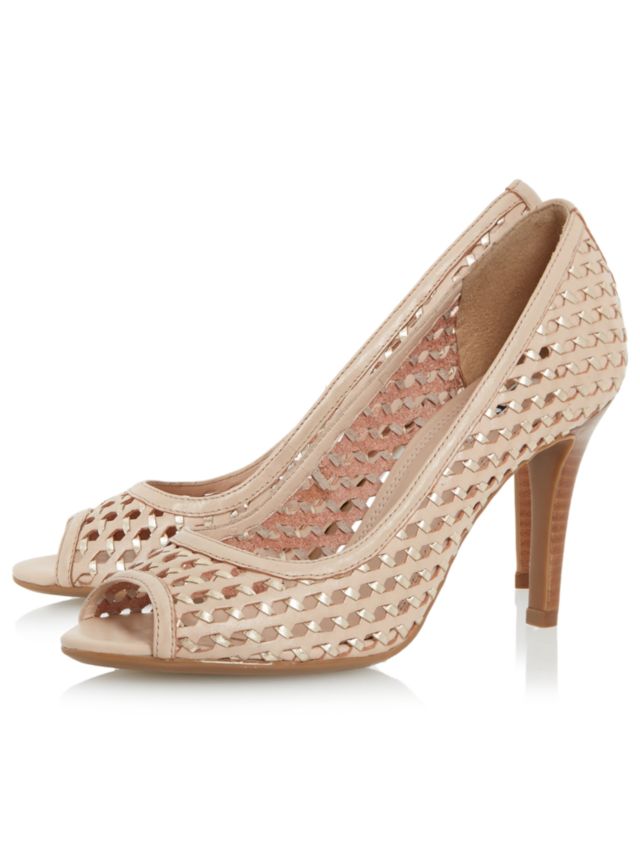 Nude peep toe court on sale shoes