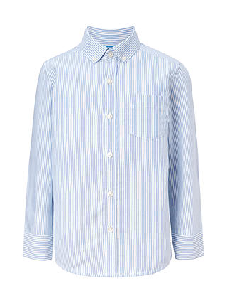 John Lewis Heirloom Collection Boys' Stripe Oxford Shirt, Blue