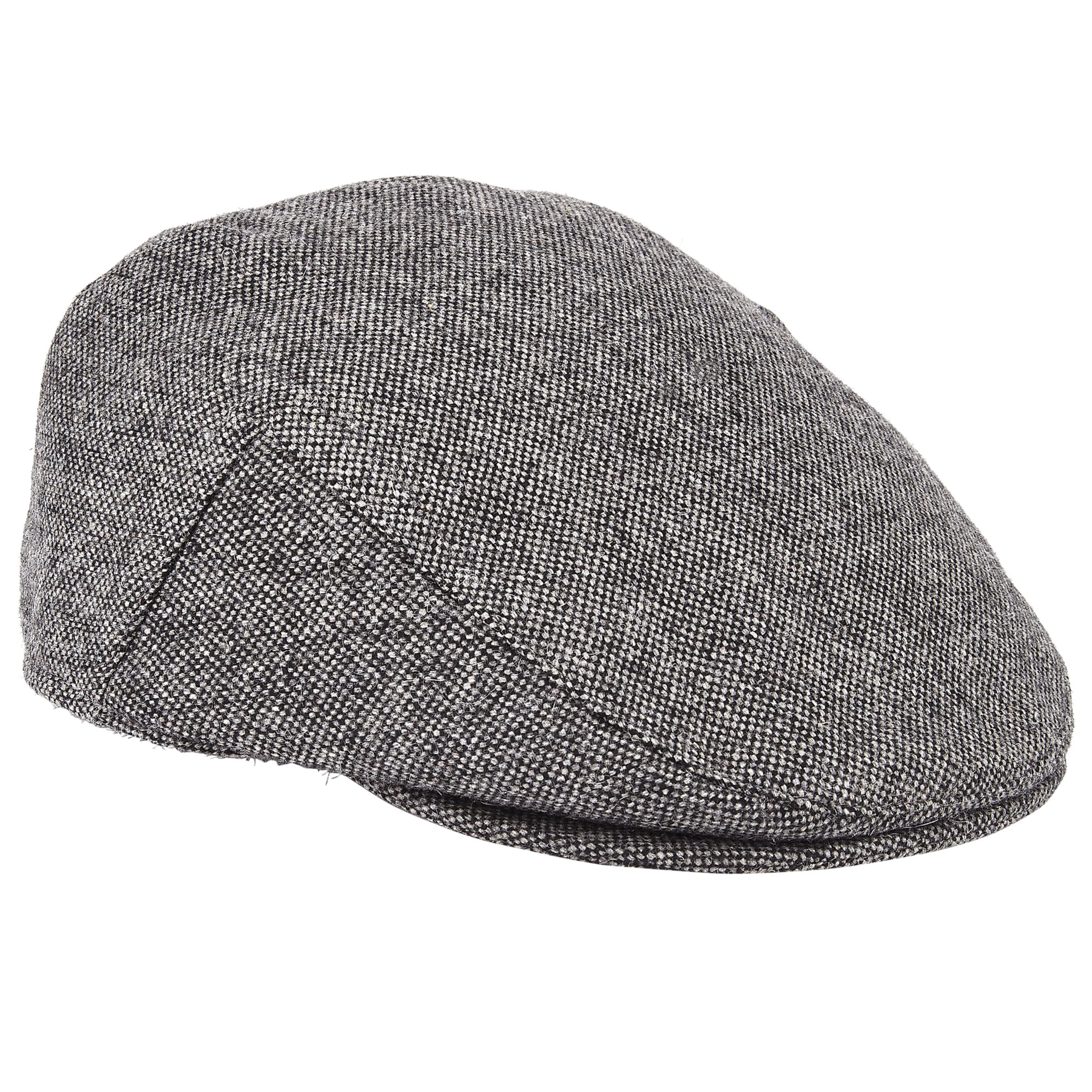 Buy John Lewis Pindot Flat Cap, Grey | John Lewis